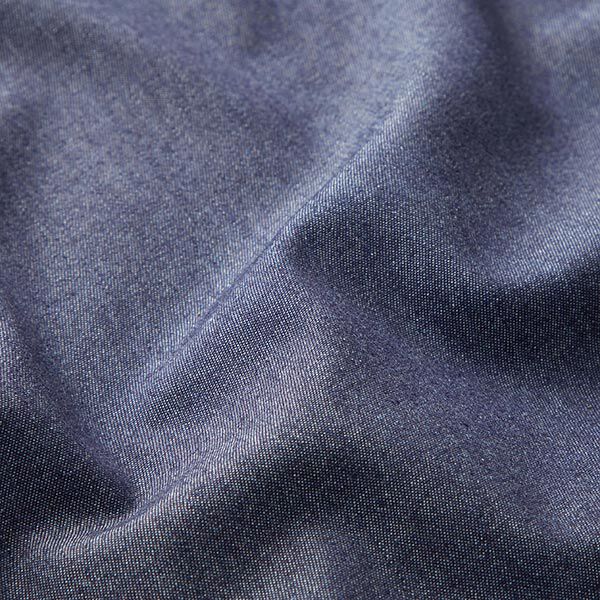 Baumwoll-Chambray Jeanslook – nachtblau | Reststück 100cm