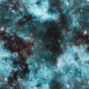 Sweatshirt angeraut Universum Digitaldruck – eisblau/schwarz, 