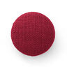 Bezogener Knopf, Leinen Medium – bordeauxrot,  thumbnail number 1