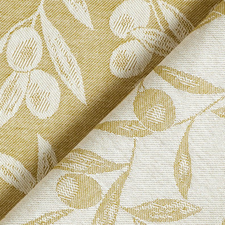 Beschichtete Baumwolle Jacquard beschichtet Oliven – gelboliv/hellbeige,  image number 4