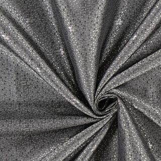 Futterstoff Jacquard Blumen – grau, 