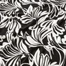 Viskosejersey abstrakte Blumen – schwarz/elfenbein,  thumbnail number 2