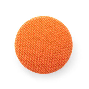Bezogener Knopf, Classic Poly – orange, 