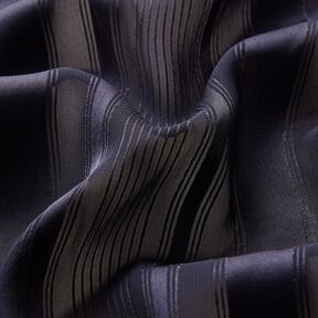 Chiffon Satinstreifen mit Glitzer – marineblau, 