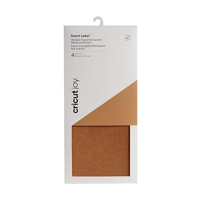 Cricut Smart Label Schreibpapier 4er-Pack [13,9x30,4 cm] | Cricut – braun,  image number 1