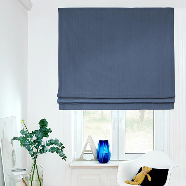 Verdunkelungsstoff Fischgrat – jeansblau | Reststück 50cm