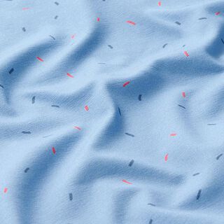 Baumwolljersey Streusel | PETIT CITRON – hellblau, 