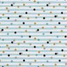 Baumwollpopeline Streifen und Punkte Digitaldruck – elfenbein/himmelblau,  thumbnail number 1