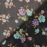 Crêpe Chiffon Dobby & Blumen – schwarz/hellblau,  thumbnail number 4