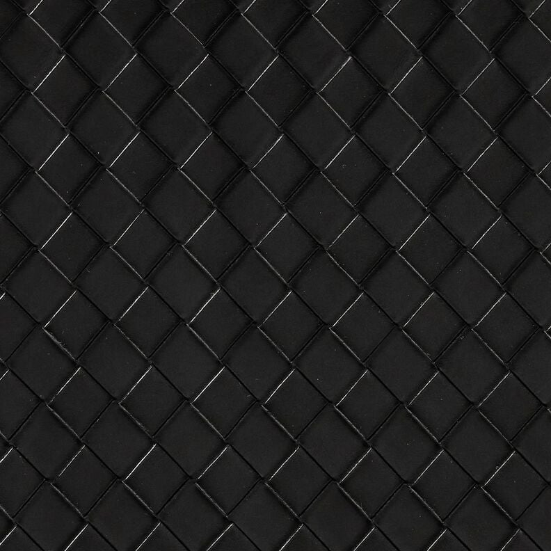 Kunstleder geflochten | Katia Fabrics – schwarz, image number 1