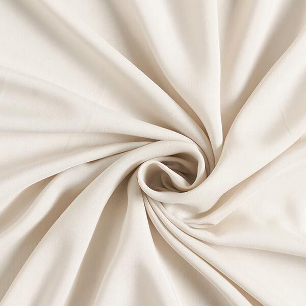 Leichter Viskosestoff Uni – hellbeige | Reststück 50cm
