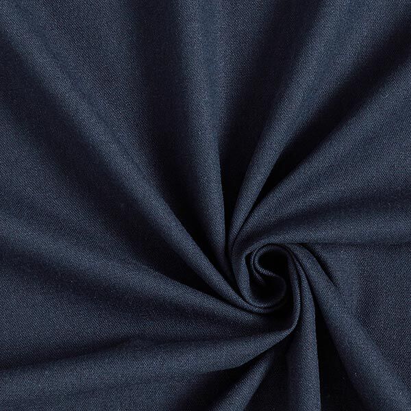 Viskose-Leinen-Mix Uni – marineblau | Reststück 50cm