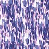 Viskosejersey Pinselstriche – weiss/blaulila,  thumbnail number 1