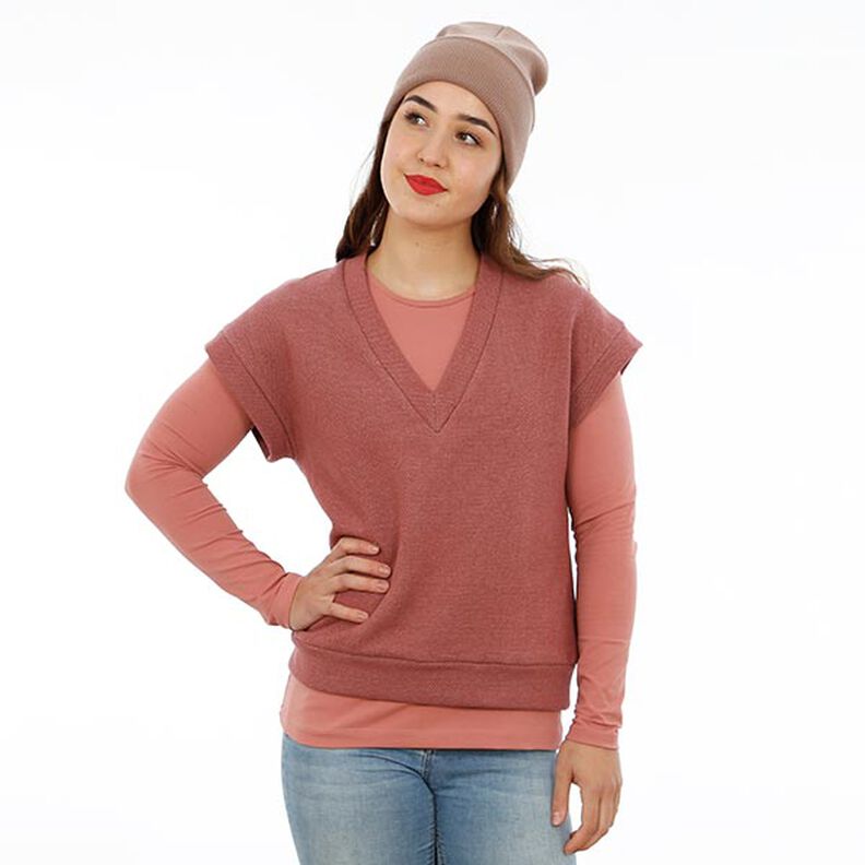 FRAU ULLI kurzer Pullunder mit V-Ausschnitt | Studio Schnittreif | XS-XXL,  image number 2