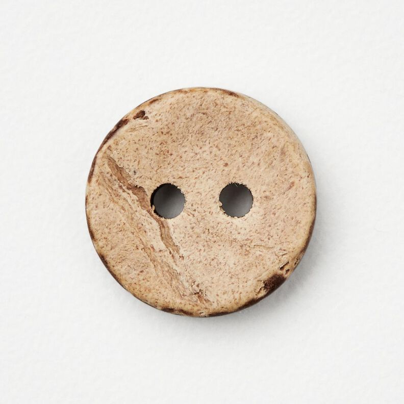 Kokosknopf [Ø 13 mm] – beige/dunkelbraun,  image number 1