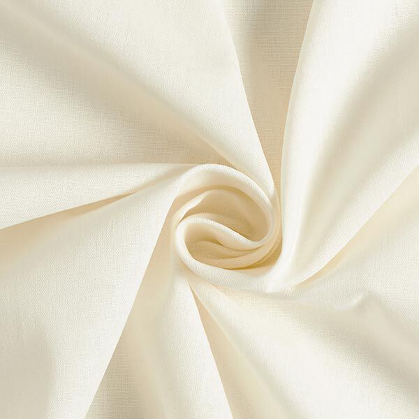 Leinen-Viskose-Mix Uni – weiss | Reststück 50cm