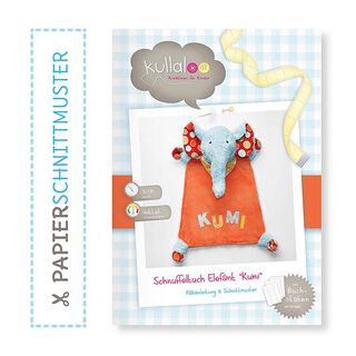 Elefanten Schnuffeltuch Nähanleitung: Papierschnittmuster „KUMI“  | Kullaloo, 