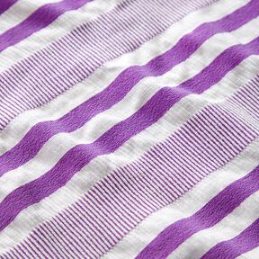 Viskosejersey gecrashed – weiss/lila, 