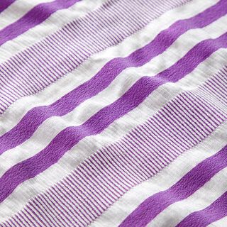 Viskosejersey gecrashed – weiss/lila, 