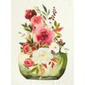 Dekopanel Köper Aquarellblumen – elfenbein/beere,  thumbnail number 5