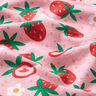 Baumwolljersey süße Erdbeeren | PETIT CITRON – rosa,  thumbnail number 2