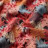 Dekostoff Jacquard Dschungelblätter – schwarz/karminrot,  thumbnail number 2