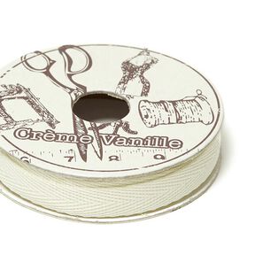 Köperband [2m] Mini-Rolle | 2 – wollweiss, 
