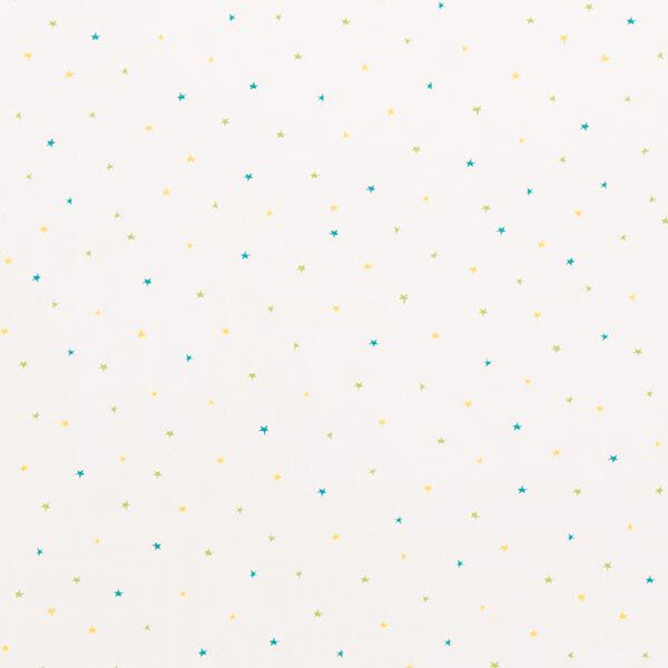 Baumwolljersey kleine Sterne | PETIT CITRON – wollweiss, image number 1