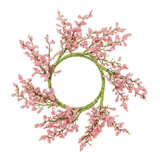 Deko Blumenkranz mit Beeren [Ø 9 cm/ 26 cm] – altrosa, 