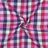 Musselin/ Doppel-Krinkel Gewebe Karo Doubleface | Poppy Fabrics – lila/marineblau,  thumbnail number 3