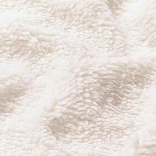Kunstfell Kuschelteddystoff – wollweiss