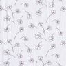 Musselin/ Doppel-Krinkel Gewebe gemalte Mohnblumen – weiss/schwarz,  thumbnail number 1