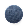 Bezogener Knopf, Leinen Medium – jeansblau,  thumbnail number 1