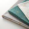 Dekostoff Canvas Artdecosterne – petrol/gold,  thumbnail number 5