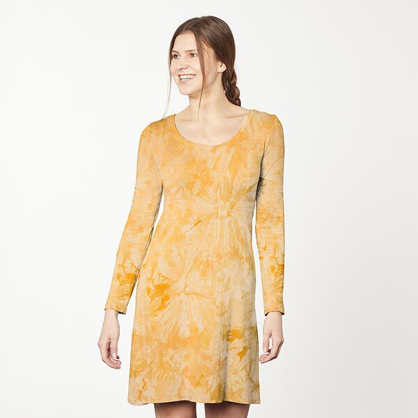 French Terry Batiklook – sonnengelb, image number 5