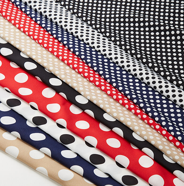 Kreppgewebe Polka Dots [2,5 cm] – beige,  image number 6