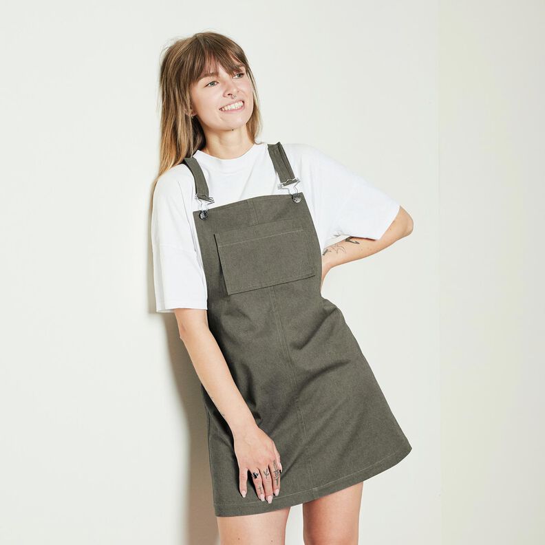 Stretch-Denim Baumwoll-Mix medium – steingrau,  image number 6