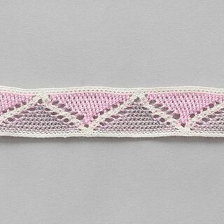 Baumwollband Ibiza [ 22 mm ] – wollweiss/grau, 