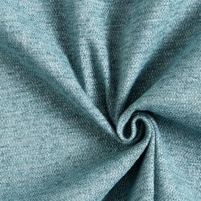 Polsterstoff Chenille Melange – hellpetrol/silbergrau, 