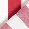 Dekostoff Canvas Streifen – rot/weiss,  thumbnail number 4