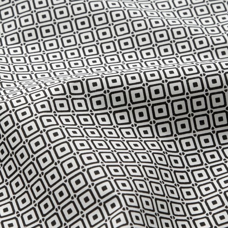 Hemdenstoff Kästchen – schwarz/weiss,  image number 2