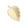 Applikation Blatt [ 3 x 4 cm ] – gold metallic,  thumbnail number 1