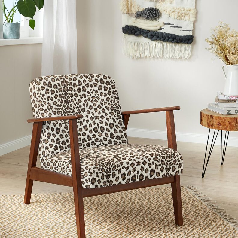 Polsterstoff Jacquard Leo – creme/anemone,  image number 5