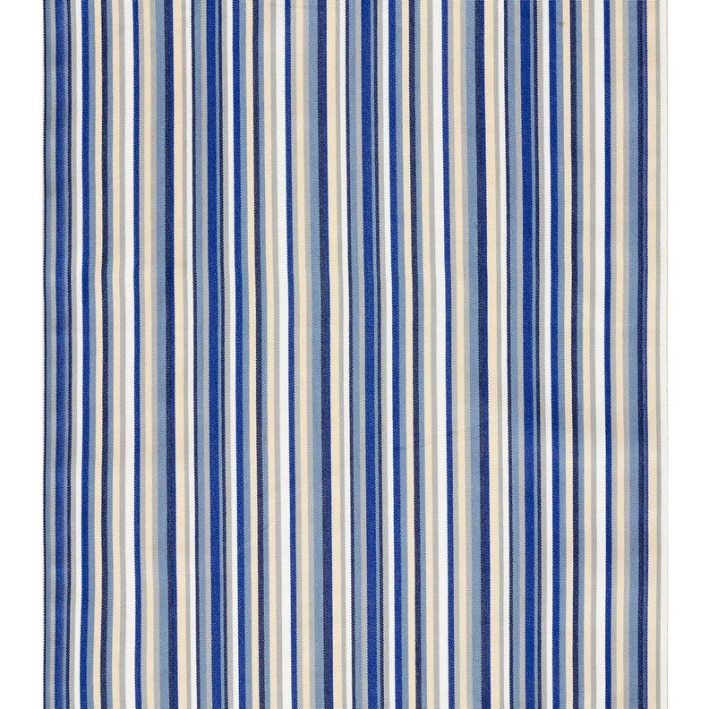 Outdoor Liegestuhlstoff Längsstreifen 44 cm – indigo/beige,  image number 1