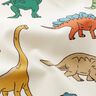 Dekostoff Halbpanama markante Dinosaurier – wollweiss/dunkelgrün,  thumbnail number 2