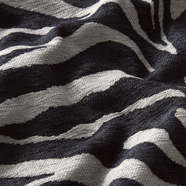 Polsterstoff Jacquard Zebra – schwarz/grau,  image number 6