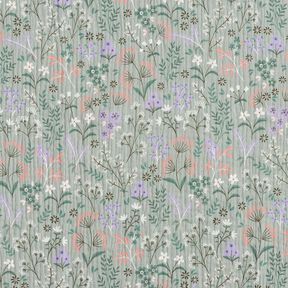 GOTS Musselin/ Doppel-Krinkel Gewebe Frühlingsblumenwiese | Poppy Fabrics – schilf, 