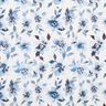 Viskosestoff Dobby Aquarell-Blumen Digitaldruck – elfenbein/helljeansblau,  thumbnail number 1
