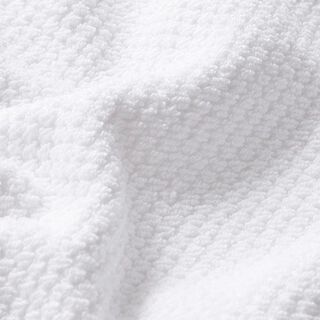 Frotteestoff Struktur – weiss, 