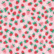 Baumwolljersey süße Erdbeeren | PETIT CITRON – rosa,  thumbnail number 1